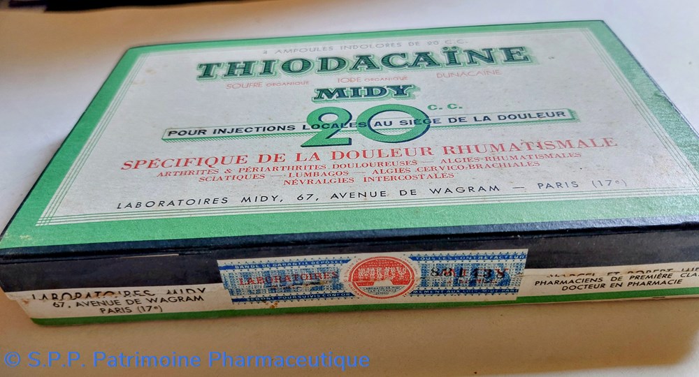 science pharmacie thiodacaine 4 ampoules de 20 cc midy