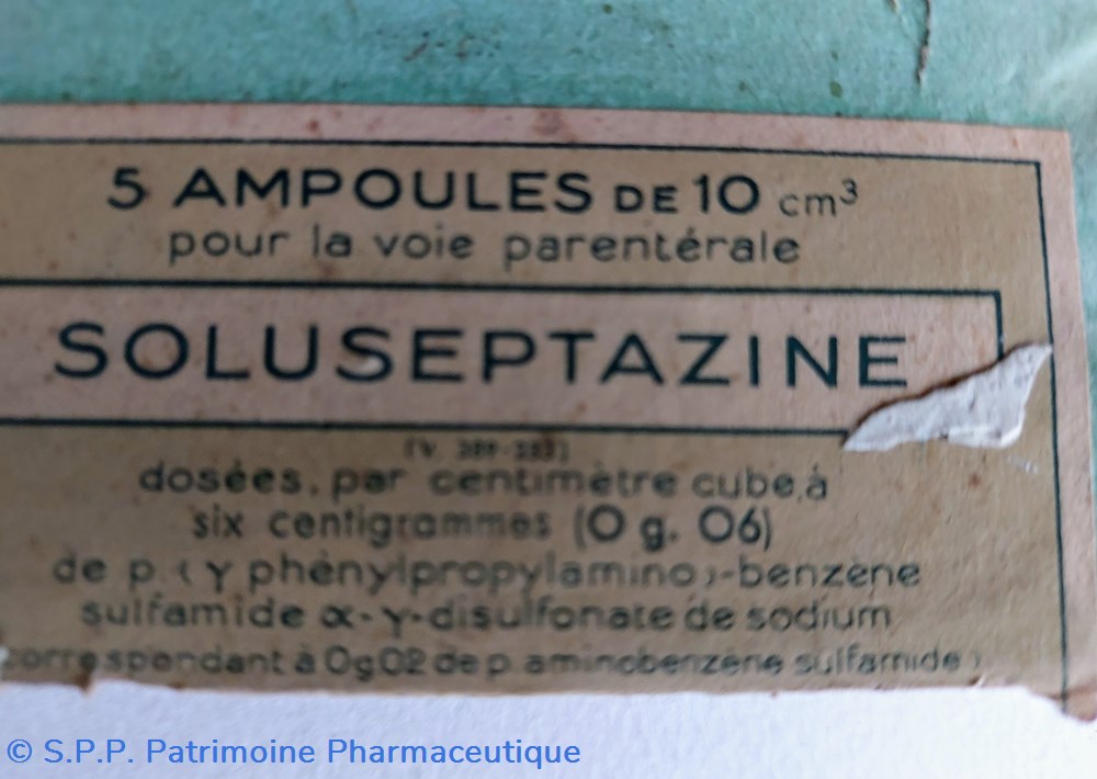 science soluseptazine ampoules par voie parenterale