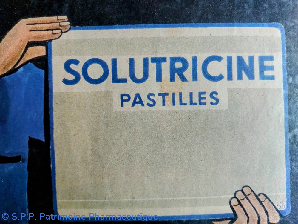 objets publicitaires solutricine pastilles affiche 40 30 cm