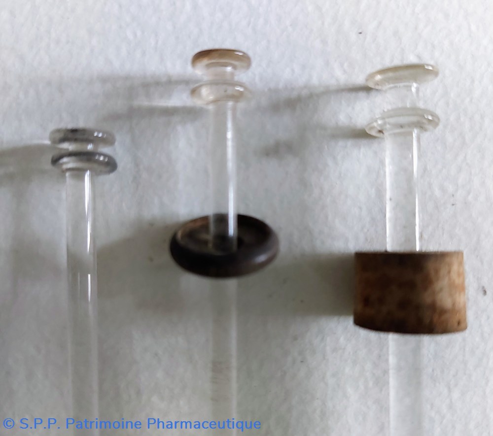 science pharmacie pistons de seringue en verre