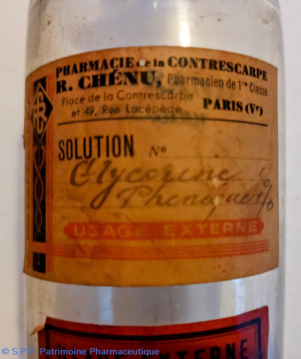 GLYCÉRINE PHENIQUEE 1% 2 science pharmacie glycerine pheniquee 1