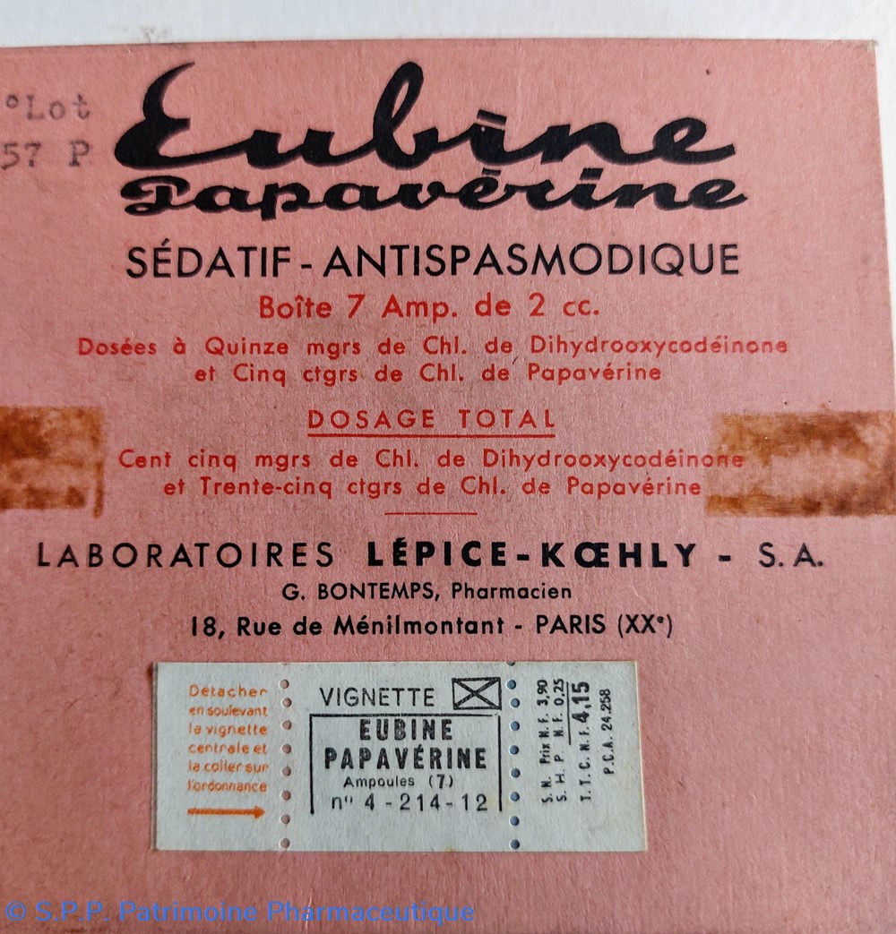 science pharmacie eubine papaverine 7 ampoules