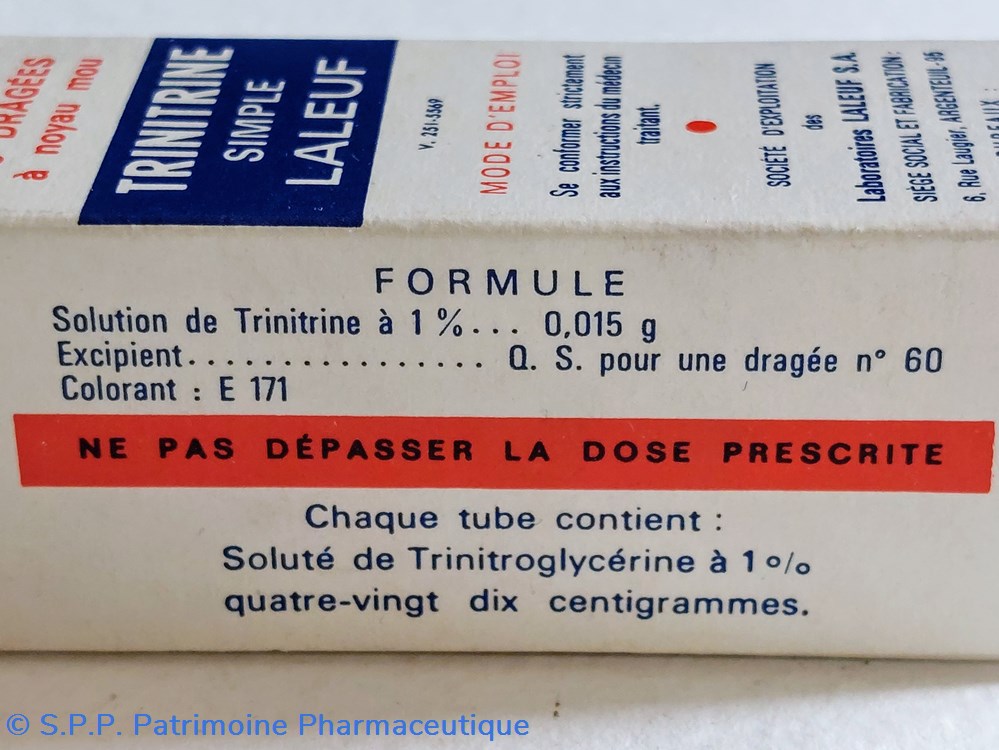 TRINITRINE SIMPLE LALEUF 60 Dragées 3 science trinitrine simple laleuf 60 dragees
