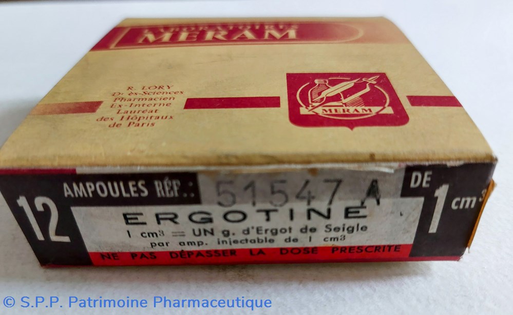 science pharmacie ergotine 12 ampoules 1 cm3 meram