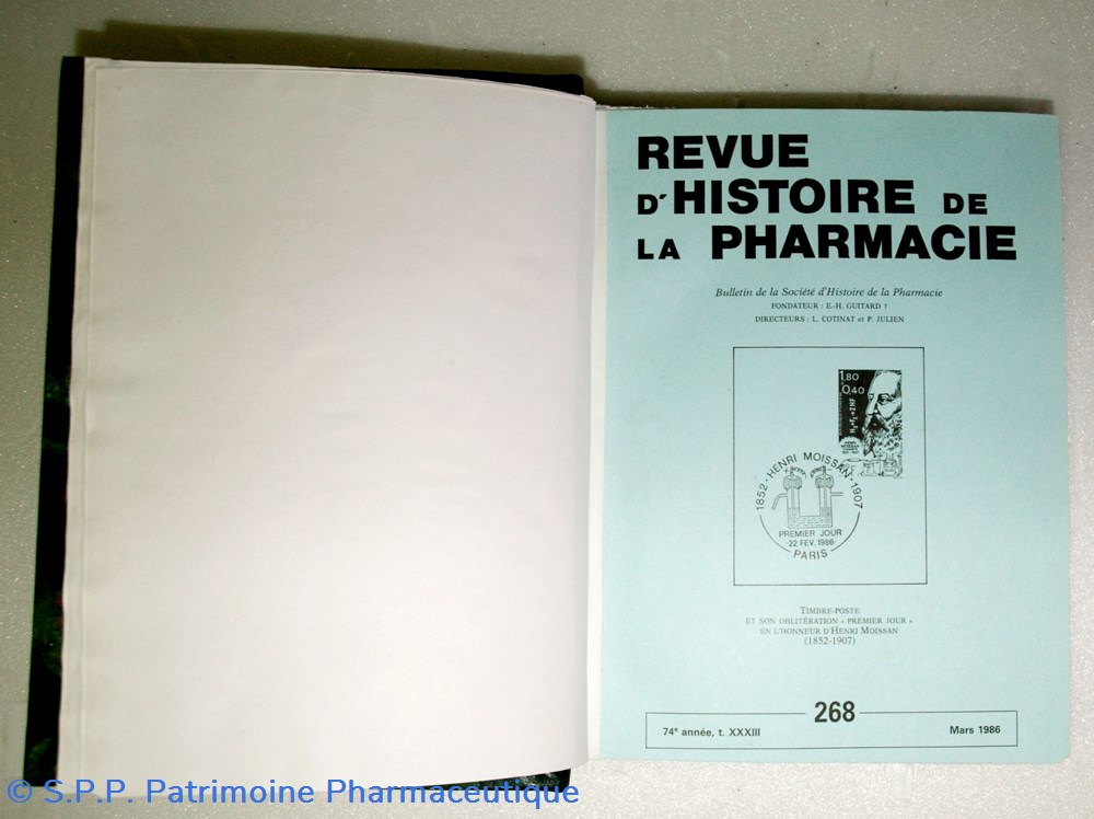 science revue histoire de la pharmacie