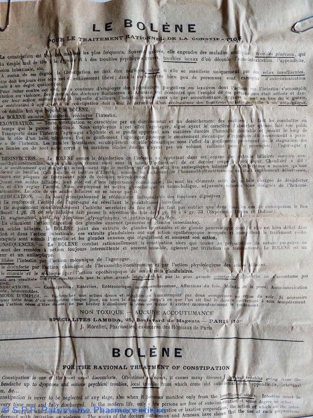 science pharmacie bolene constipation specialites lambda
