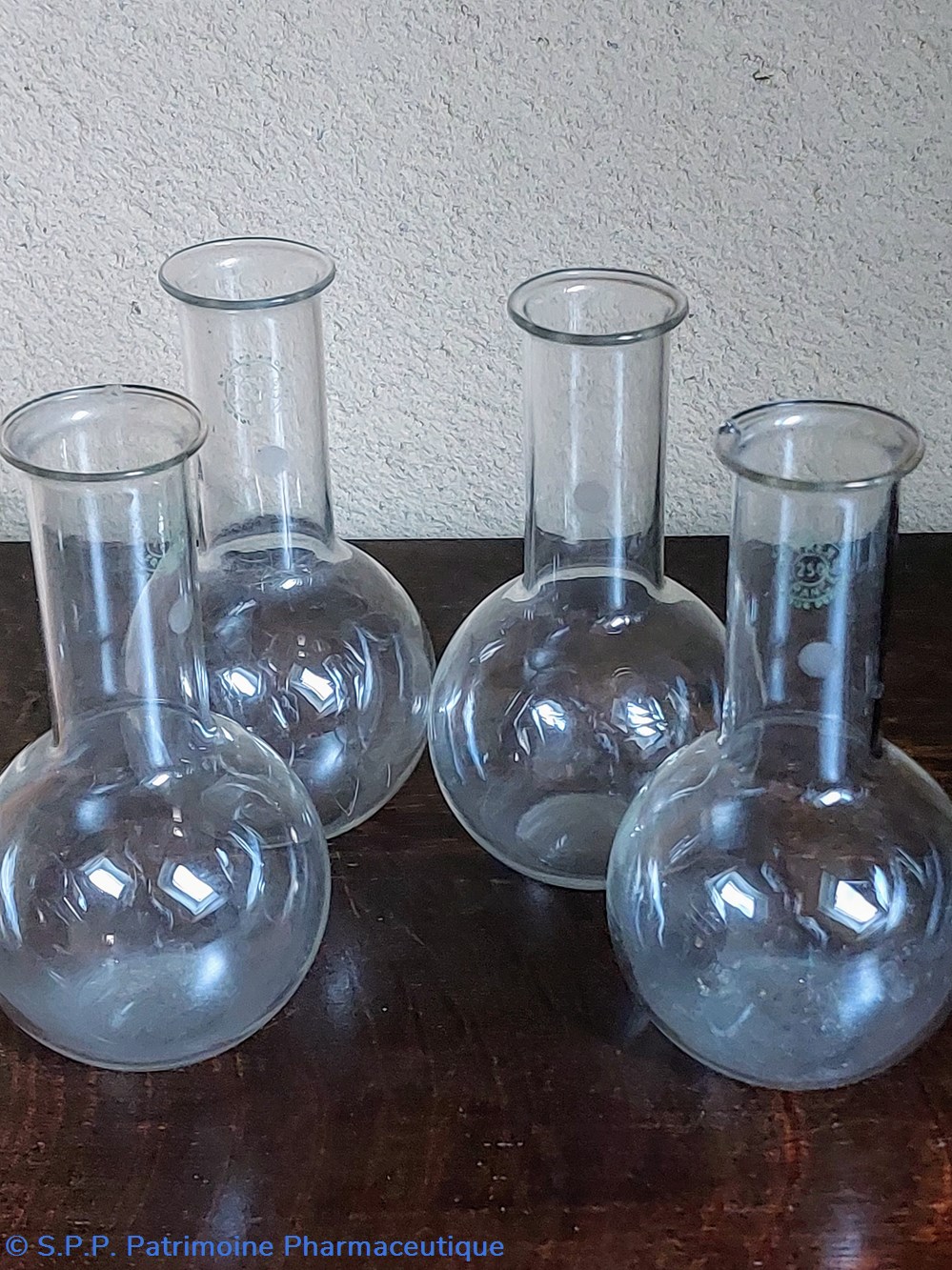 science pharmacie ballons de laboratoire en pyrex 250 lot de 4