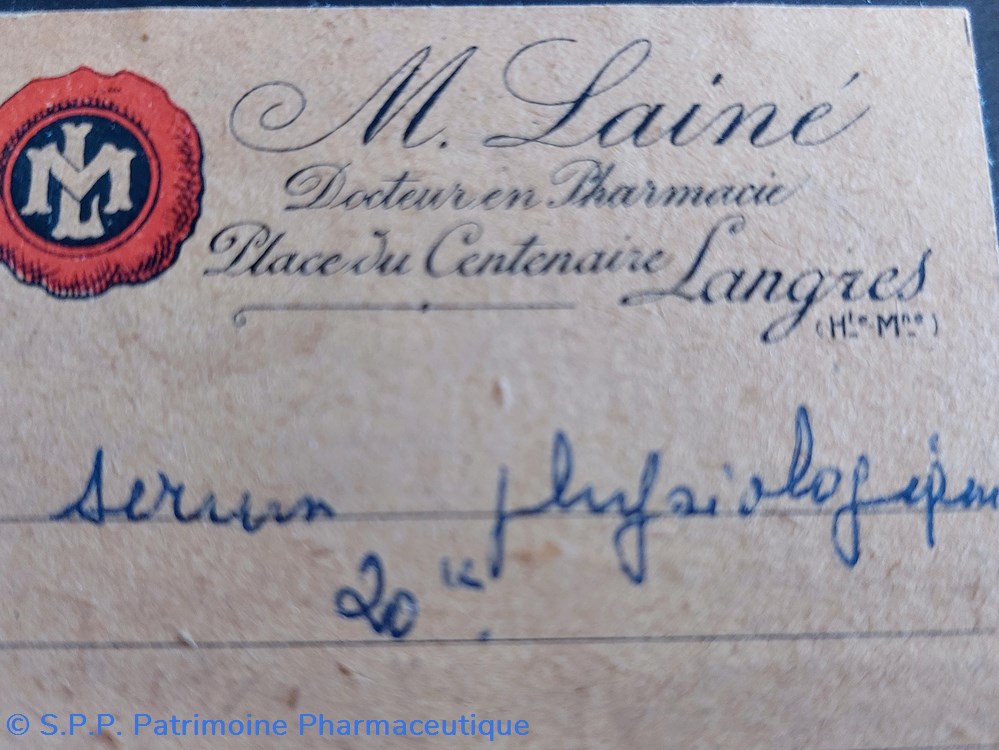 SÉRUM PHYSIOLOGIQUE M. Lainé 4 science pharmacie serum physiologique m laine