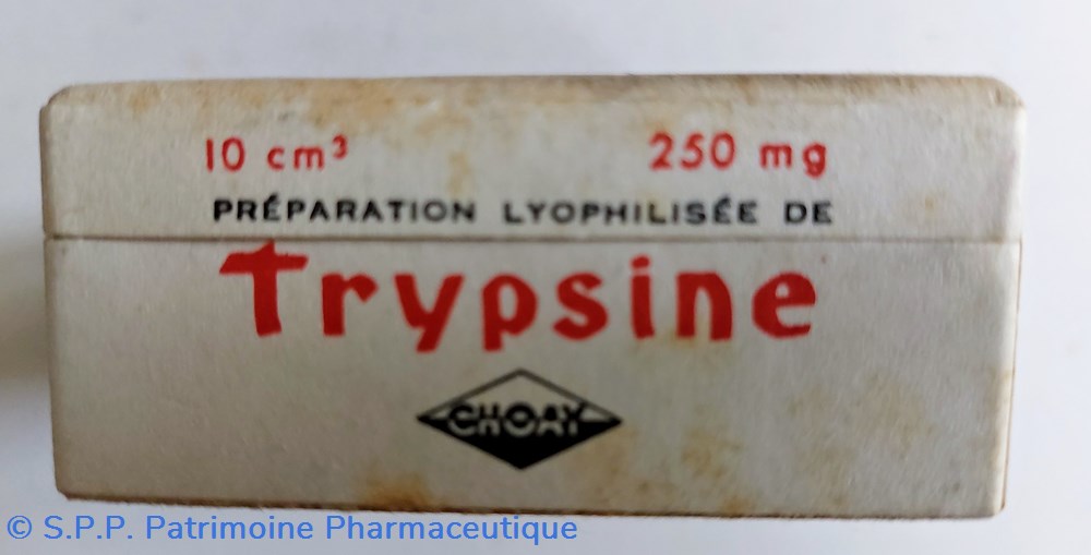 TRYPSINE flacon 250 mg CHOAY 5 science pharmacie trypsine flacon 250 mg choay