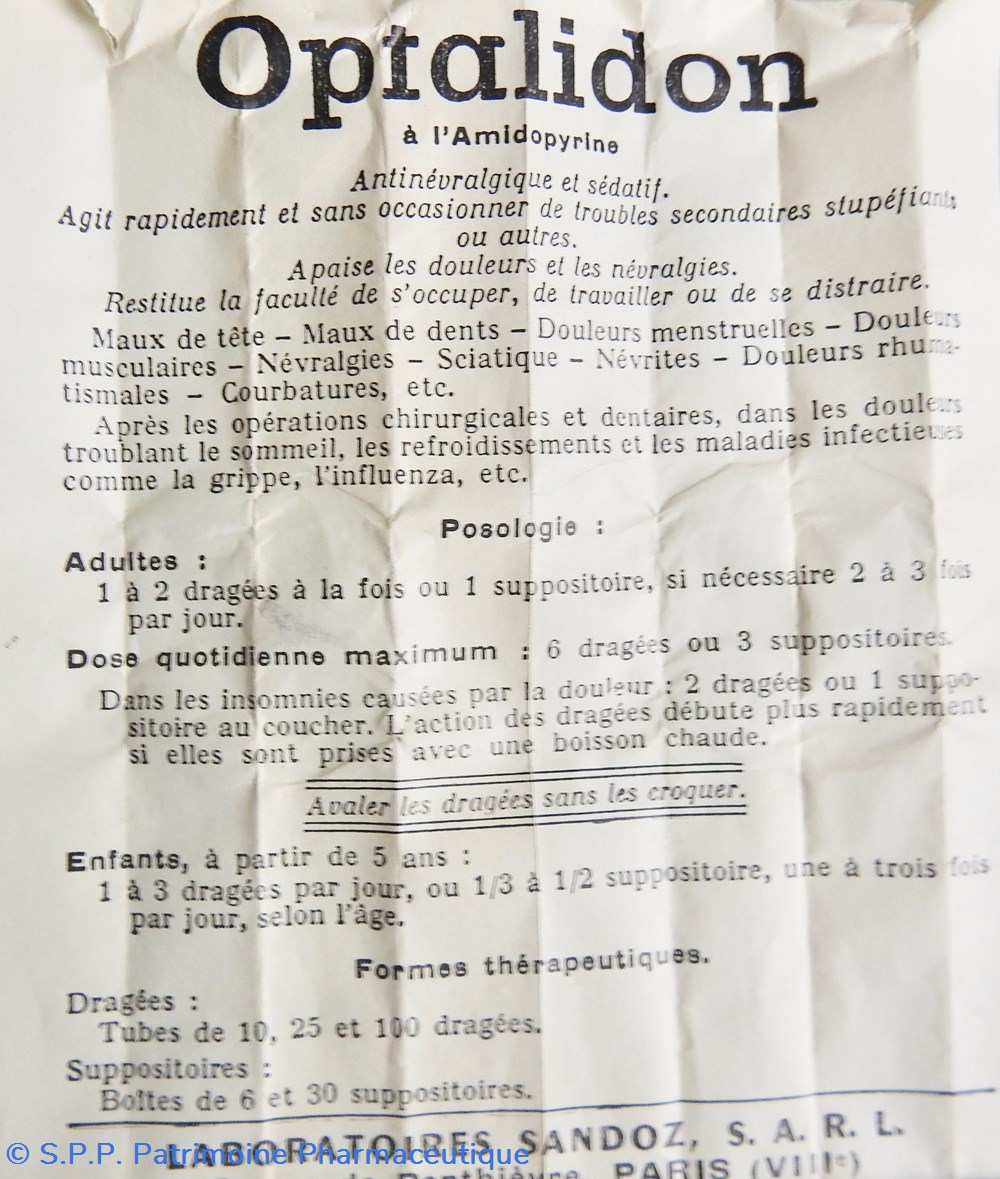 science pharmacie optalidon 10 dragees sandoz