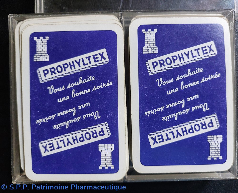 objets publicitaires prophyltex 2 jeux de 54 cartes a jouer