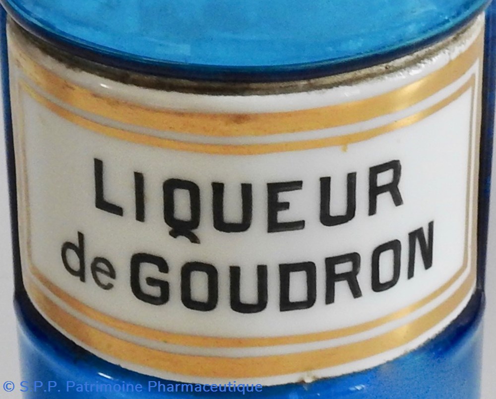 LIQUEUR de GOUDRON flacon P.M. 2 science pharmacie liqueur de goudron flacon p m