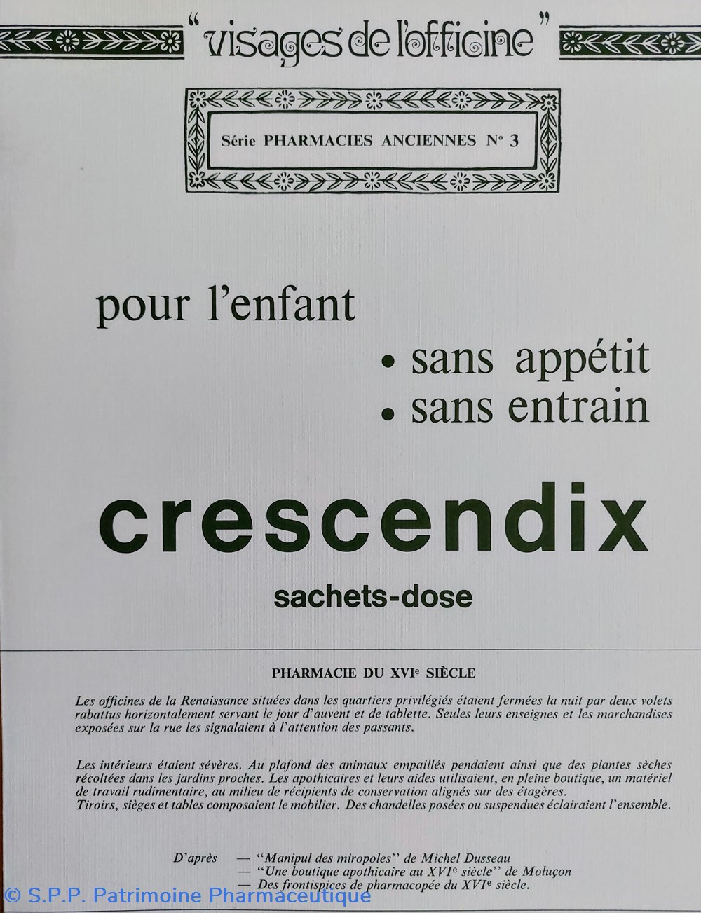 Pharmacie du XVI siècle / Lab ROUSSEL n3 4 science pharmacie du xvi siecle lab roussel n3