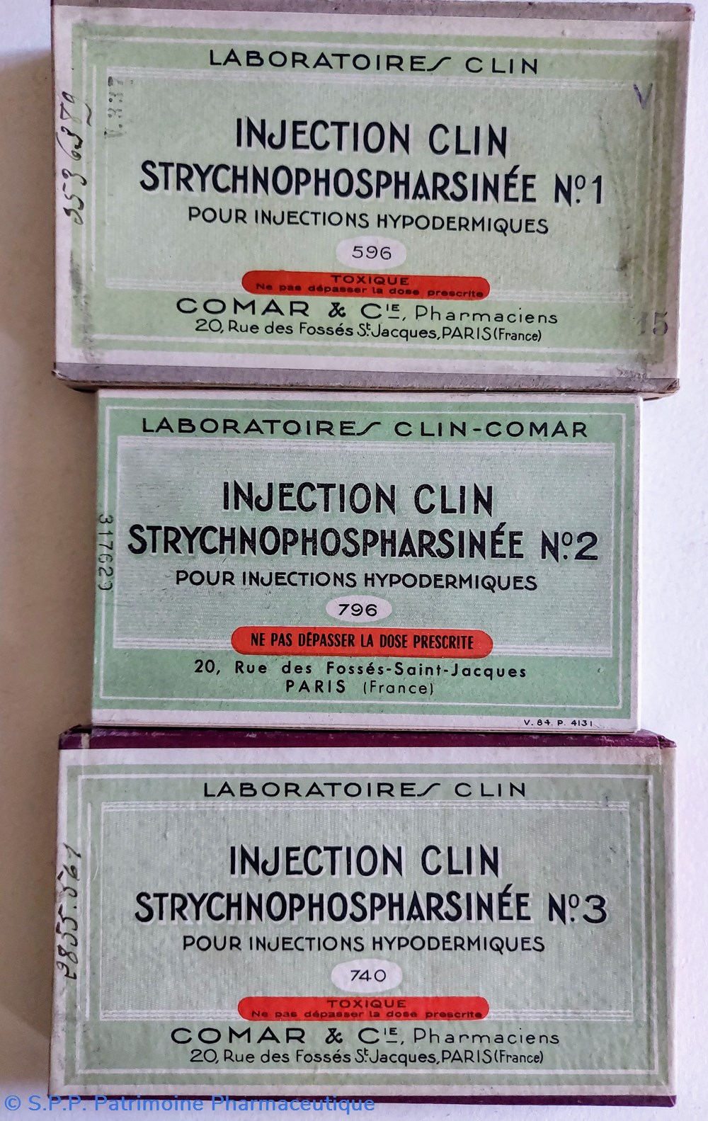 INJECTION CLIN Strychnophospharsinée N2 6 science pharmacie injection clin strychnophospharsinee n2
