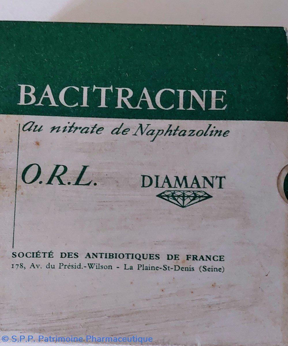 BACITRACINE DIAMANT Gouttes ORL science pharmacie bacitracine diamant gouttes orl