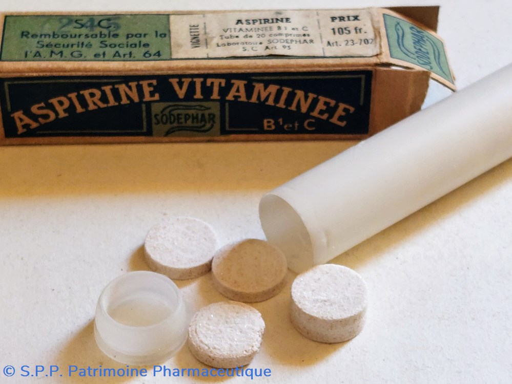 ASPIRINE VITAMINEE B1 et C - Sodephar 6 science pharmacie aspirine vitaminee b1 et c sodephar