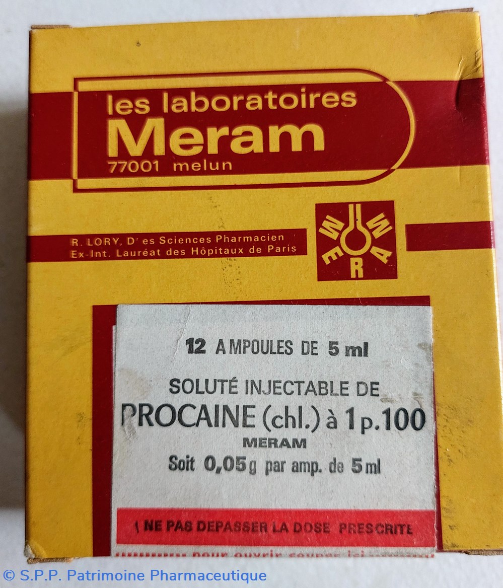 12 ampoules 5 ml PROCAÏNE Chl à 1 % science pharmacie 12 ampoules 5 ml procaine chl a 1
