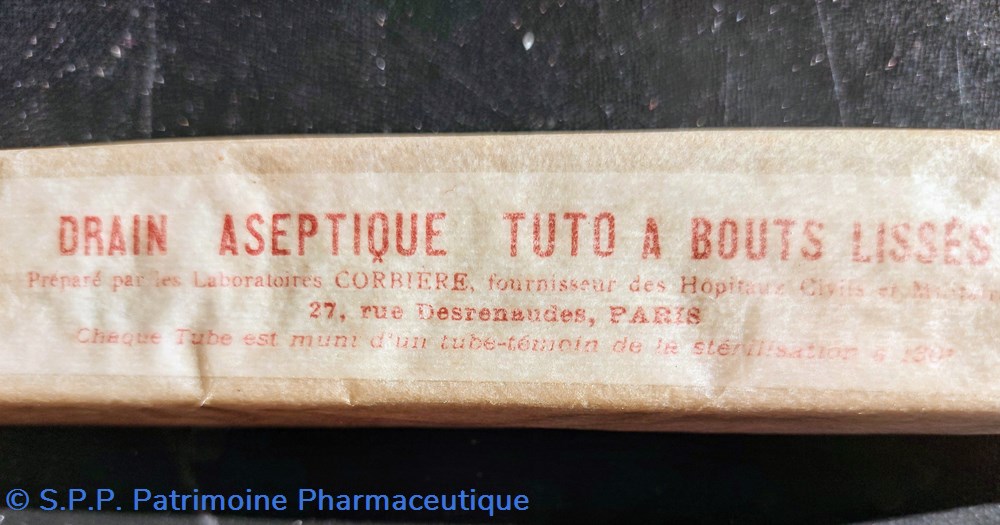 DRAIN aseptique TUTO à bouts lissés science pharmacie drain aseptique tuto a bouts lisses