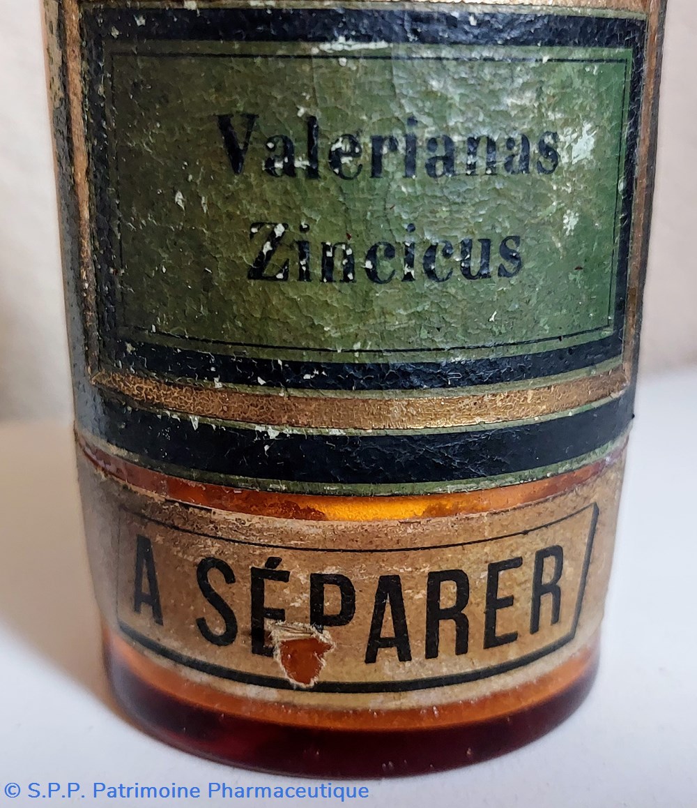 Flacon en verre ambré 11.5 " Valerianus Zincicus" 4 science pharmacie flacon en verre ambre 11 5 valerianus zincicus