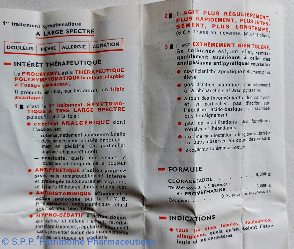 science pharmacie procetamyl suppositoires bottu