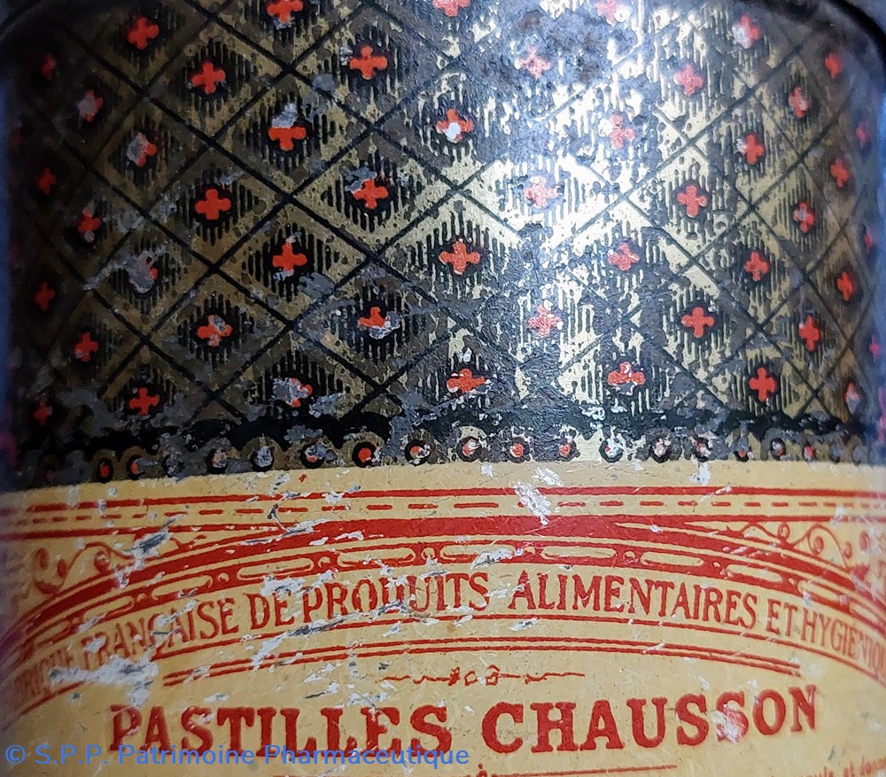 Pastilles CHAUSSON Boîte métallique 6 science pharmacie pastilles chausson boite metallique