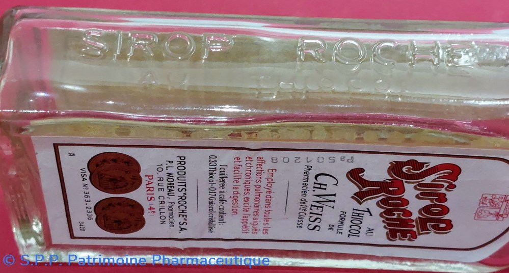 Sirop ROCHE au Thiocol / Ch. Weiss 4 science pharmacie sirop roche au thiocol ch weiss