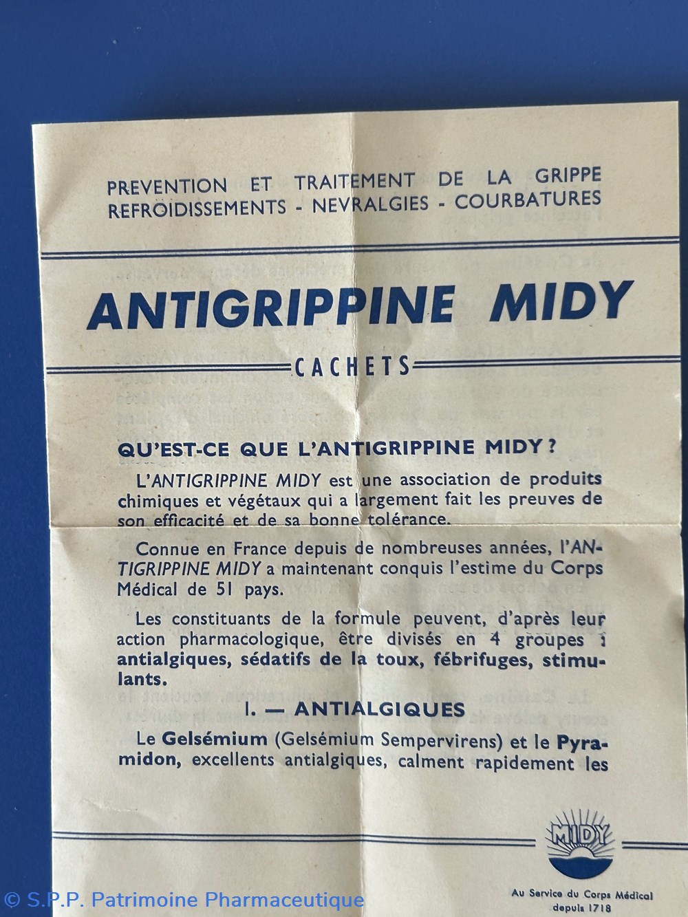 ANTIGRIPPINE Midy Cachets 5 science pharmacie antigrippine midy cachets