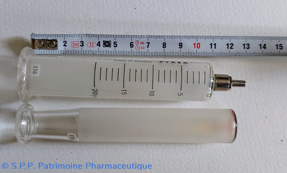 Seringue en verre PYREX 0 à 20 cm3 7 science pharmacie seringue en verre pyrex 0 a 20 cm3