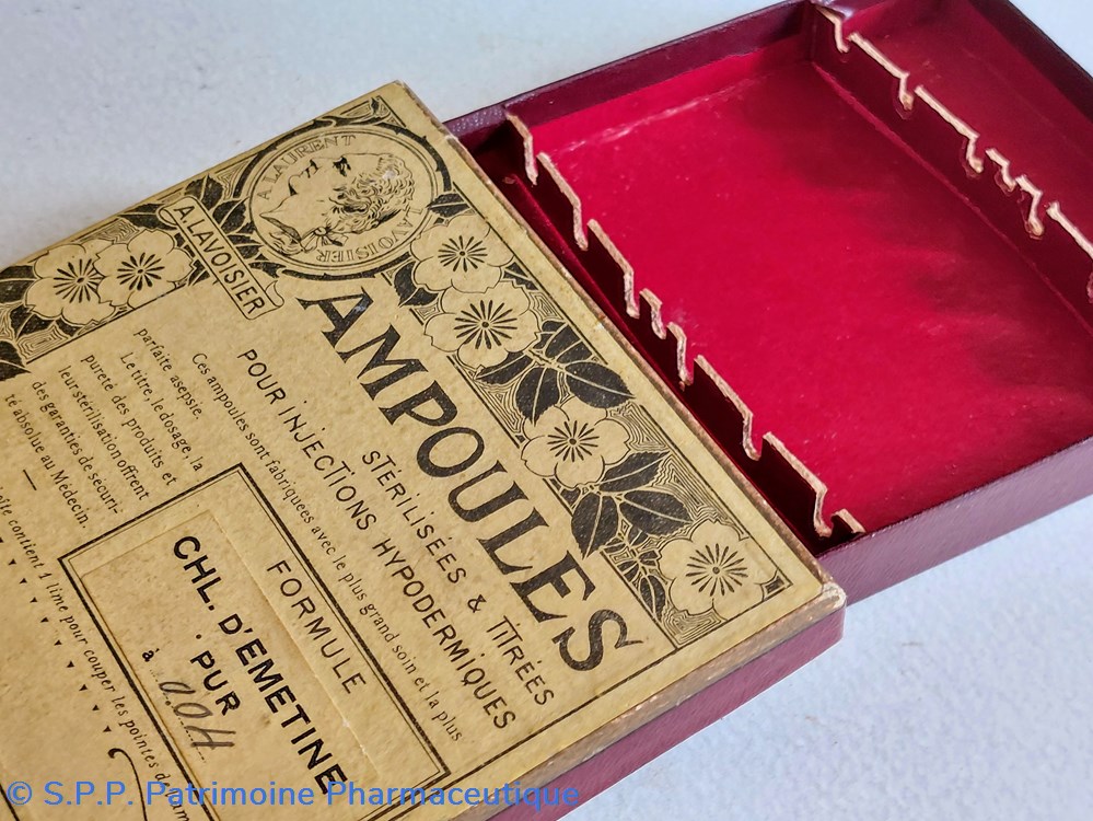 science pharmacie ampoules lavoisier chl emetine pur
