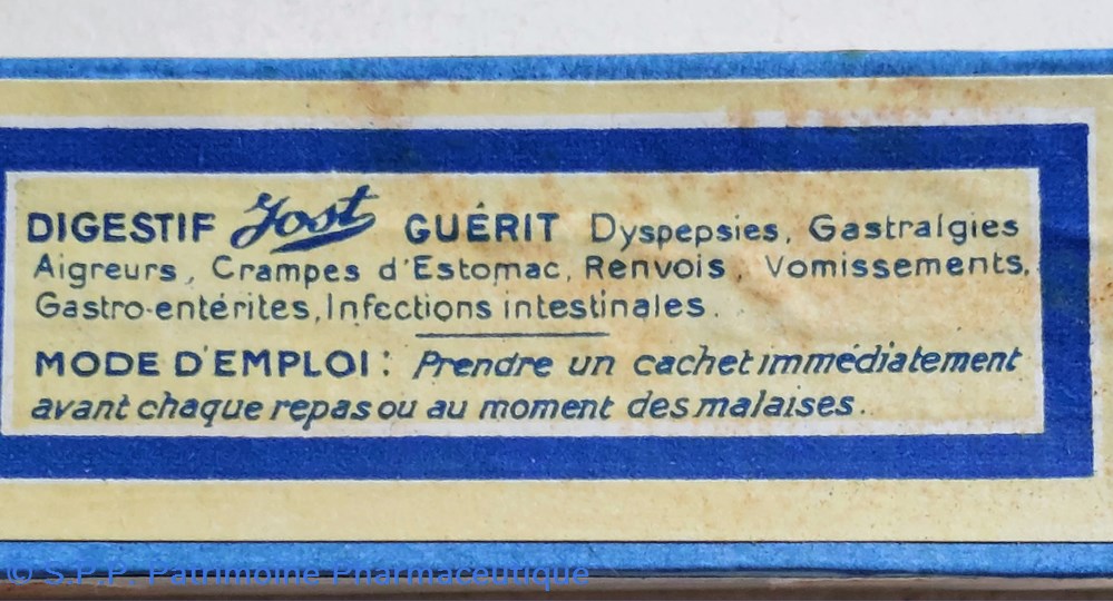 DIGESTIF JOST grand modèle 24 Cachets 6 science pharmacie digestif jost grand modele 24 cachets