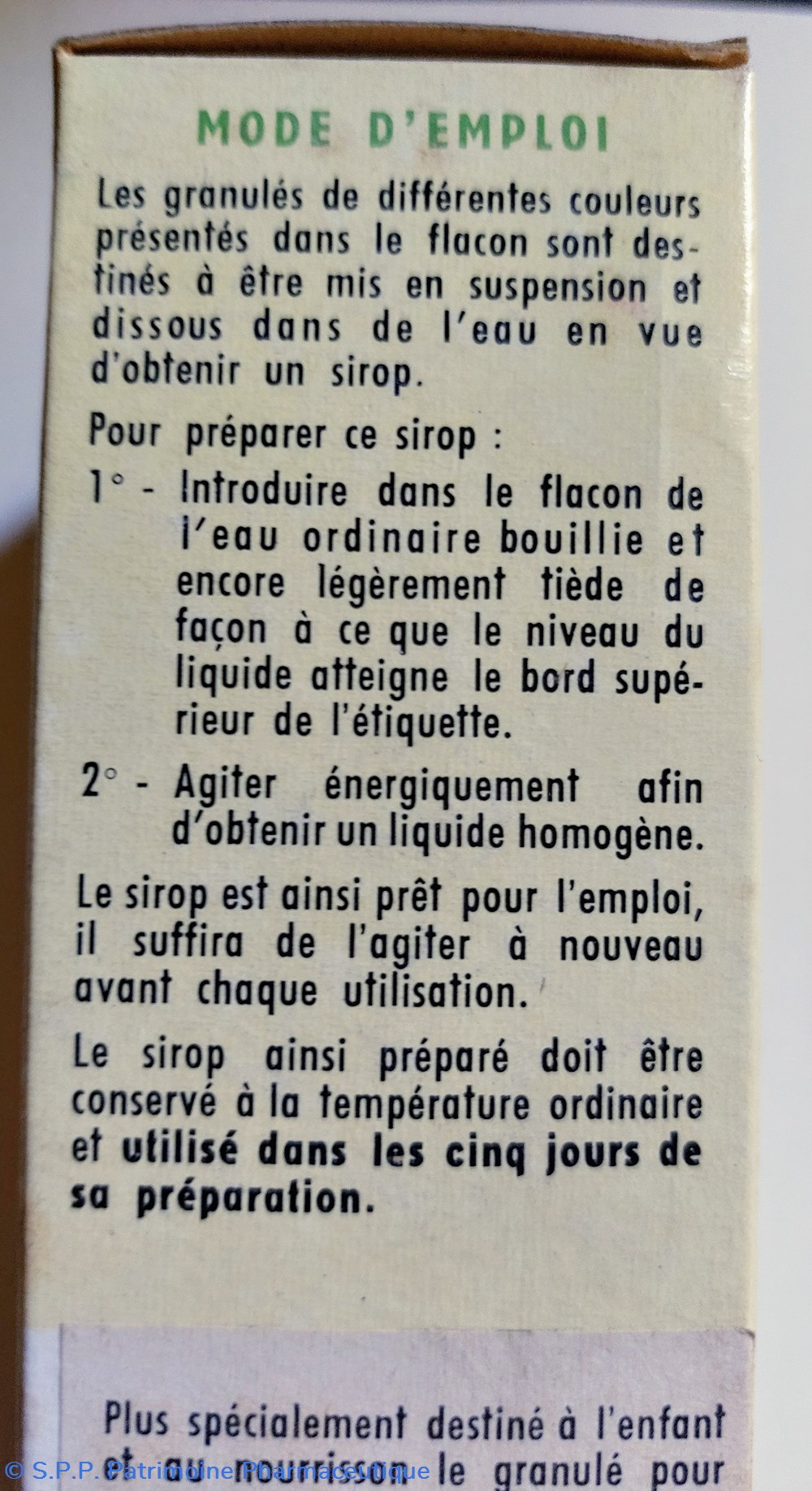 science pharmacie cyclomycetine granule pour sirop antibiotique et vitaminique