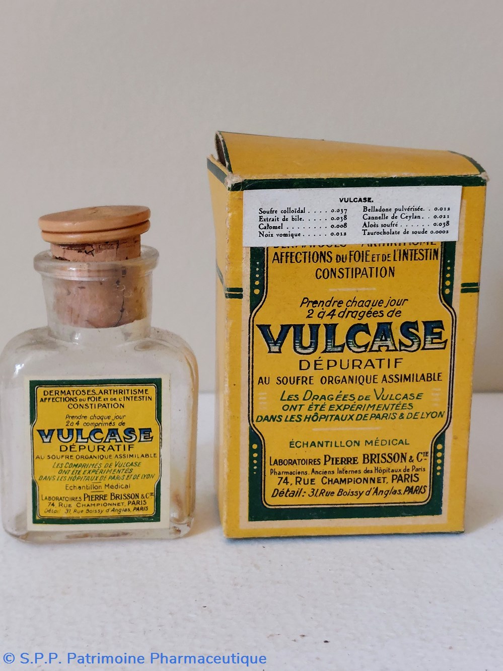 science pharmacie vulcase depuratif dragees lab p brisson
