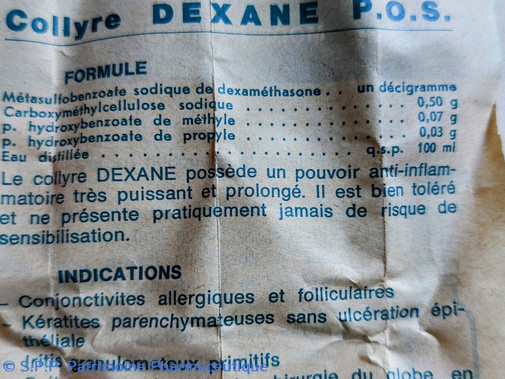 COLLYRE DEXANE Flacon 5 ml POS 8 science pharmacie collyre dexane flacon 5 ml pos