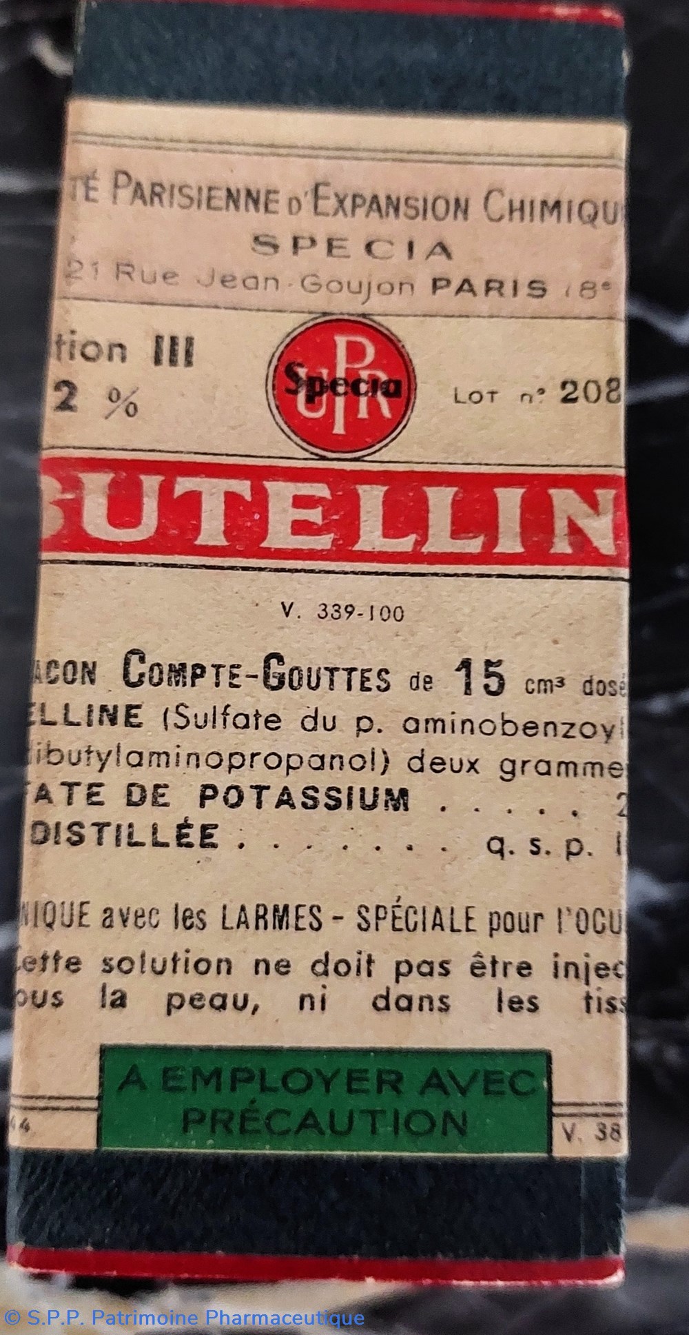 science pharmacie butelline flacon compte gouttes 15 cm3
