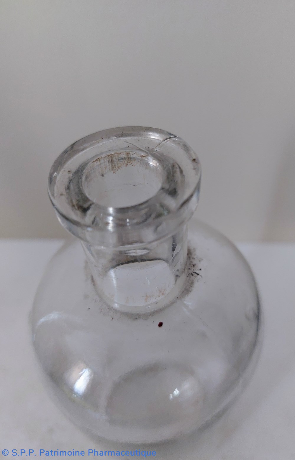 science pharmacie bouteille en verre blanc 18 cm