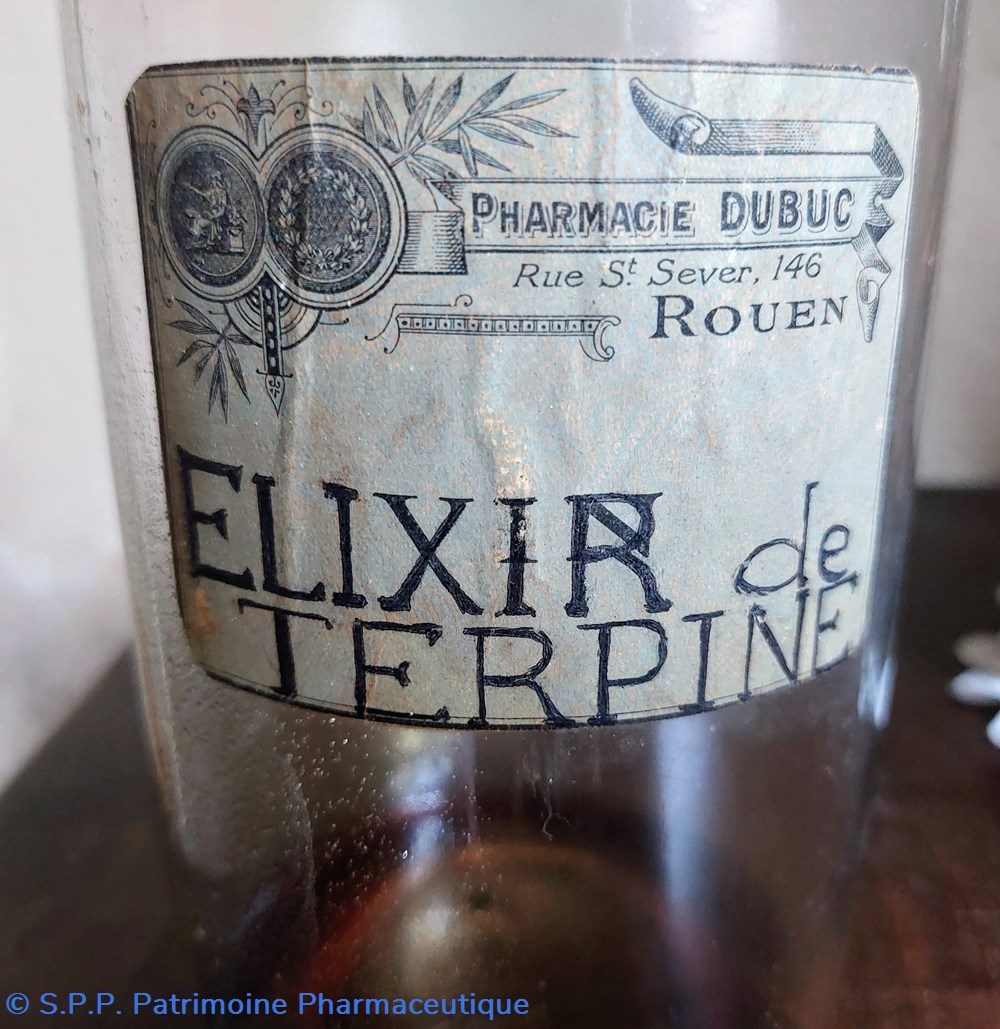 Élixir de Terpine/ Gros Flacon en verre 3 science pharmacie elixir de terpine gros flacon en verre