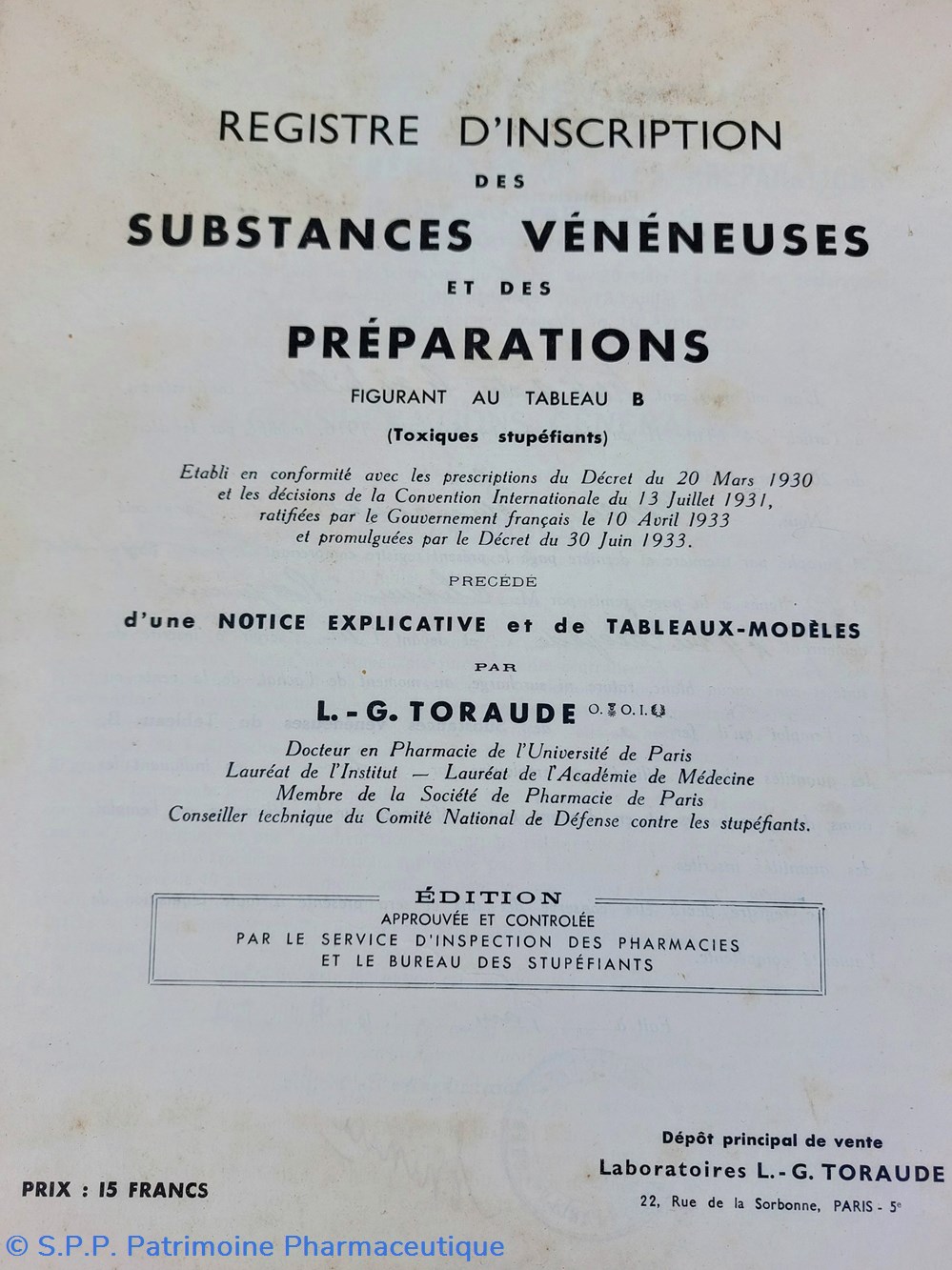 Registres des substances vénéneuses 4 documents anciens registres des substances veneneuses