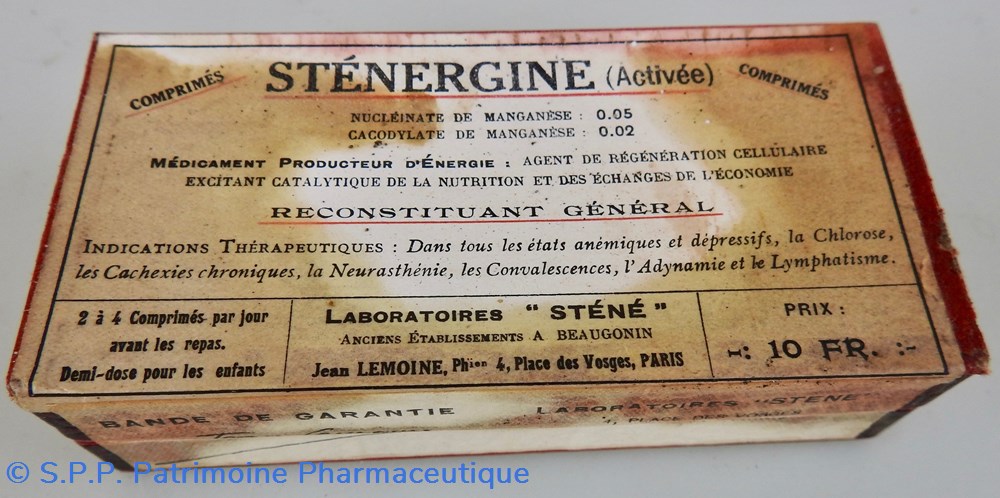 STENERGINE Activée science pharmacie stenergine activee