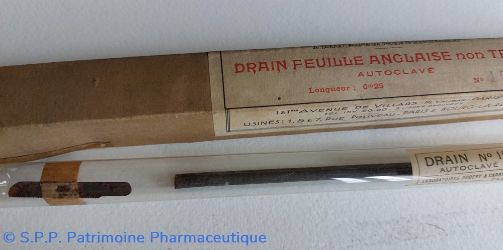 DRAIN N18 Autoclavé 25 cm. science pharmacie drain n18 autoclave 25 cm