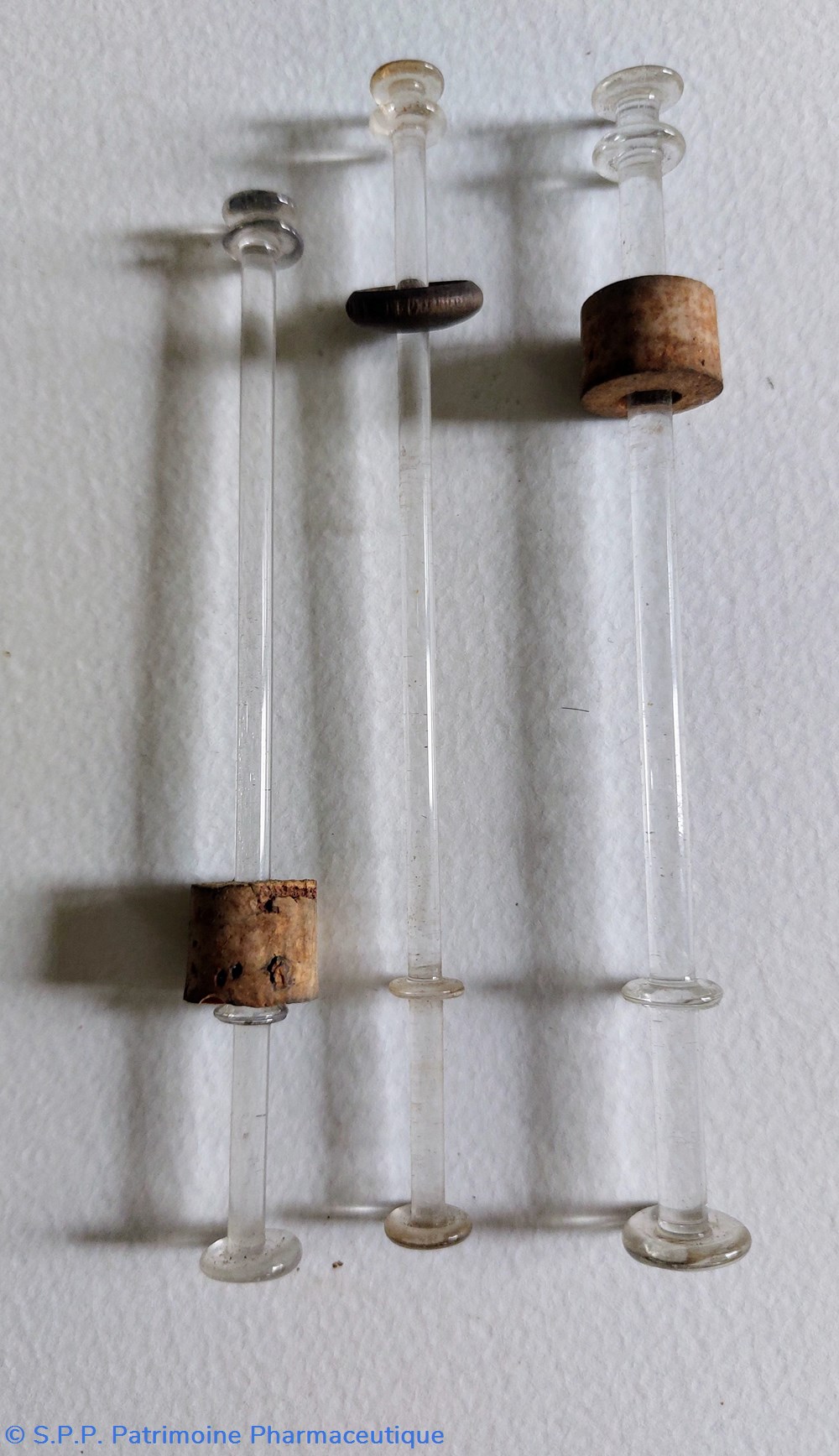 science pharmacie pistons de seringue en verre