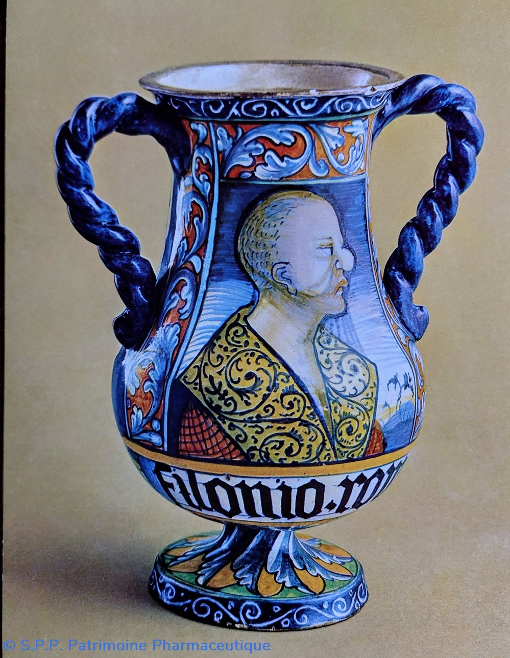 ROUSSEL N°54 Vase Faenza " Filonio- Romd: " 2 science pharmacie roussel n 54 vase faenza filonio romd
