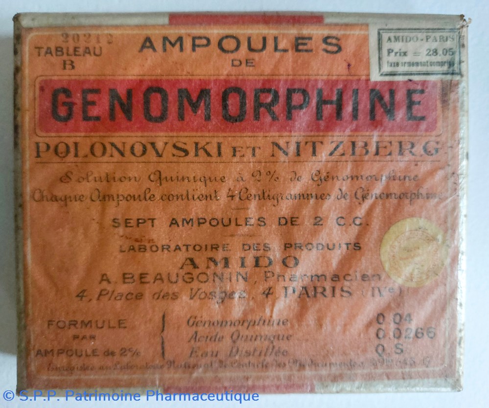 GENOMORPHINE ( Ampoules) science genomorphine ampoules