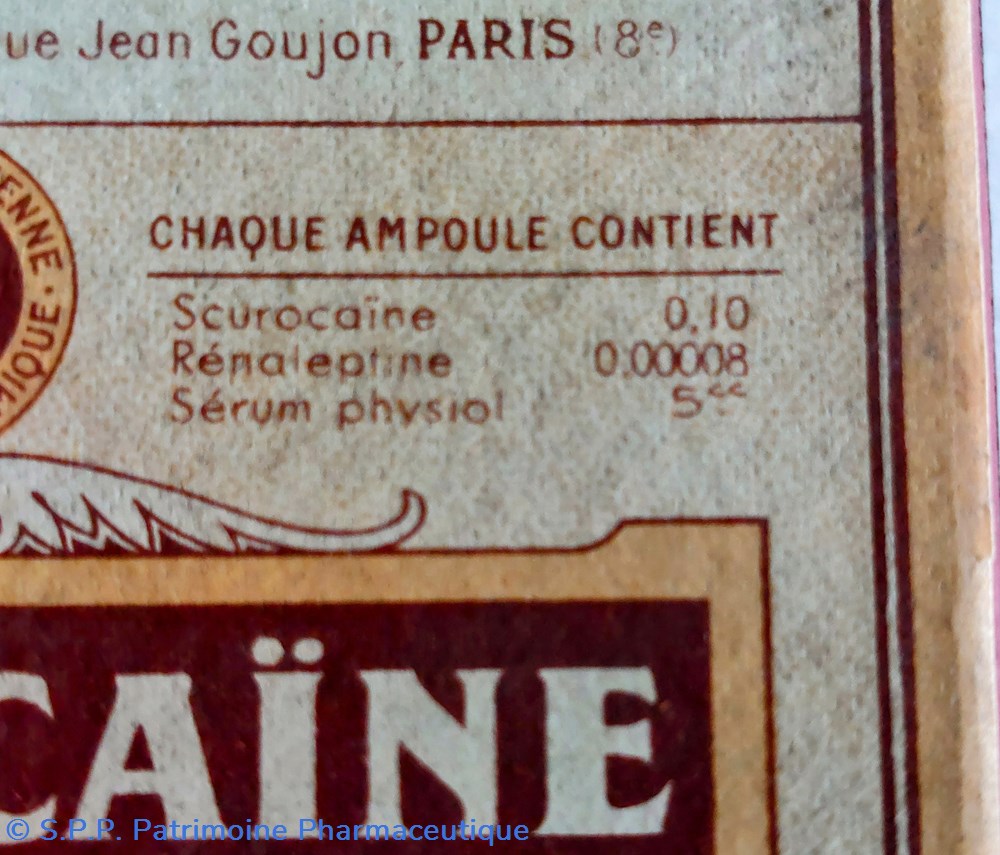 SCUROCAÏNE avec RÉNALEPTINE 2 ampoules sur 5 4 science pharmacie scurocaine avec renaleptine 2 ampoules sur 5