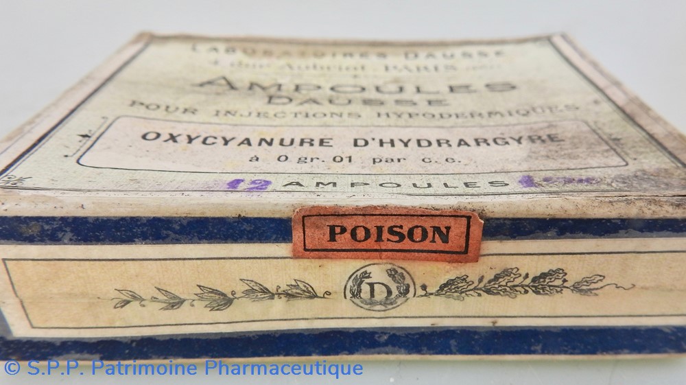 Oxycyanure d'Hydrargyre Ampoules 2 science pharmacie oxycyanure hydrargyre ampoules