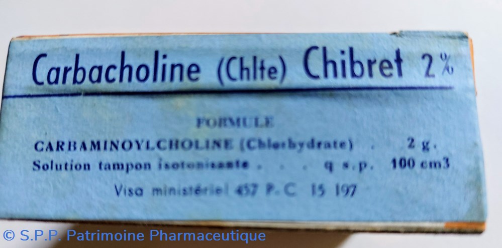 COLLYRE CARBACHOLINE CHIBRET 2% 3 science pharmacie collyre carbacholine chibret 2