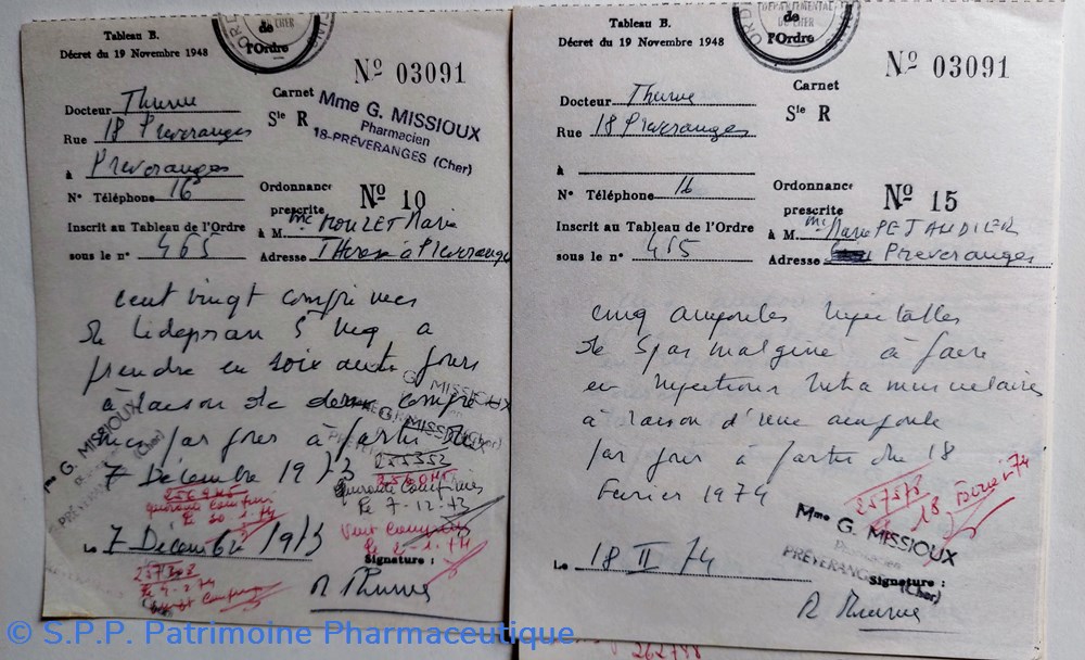 documents anciens ordonnances 1958 a 1979 preveranges cher