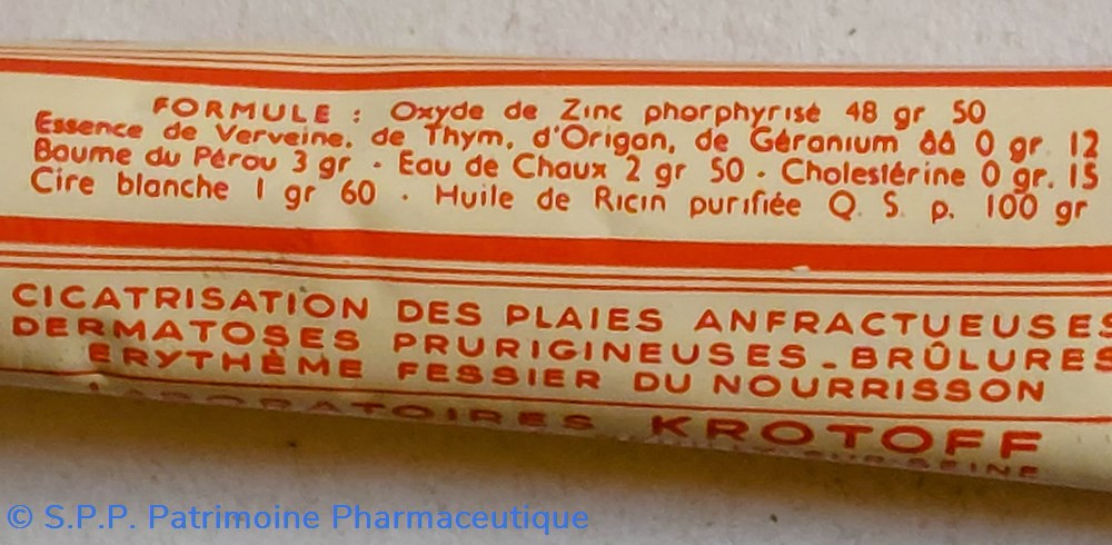 OXYPLASTINE Pommade Lab.. Krotoff 6 science pharmacie oxyplastine pommade lab krotoff