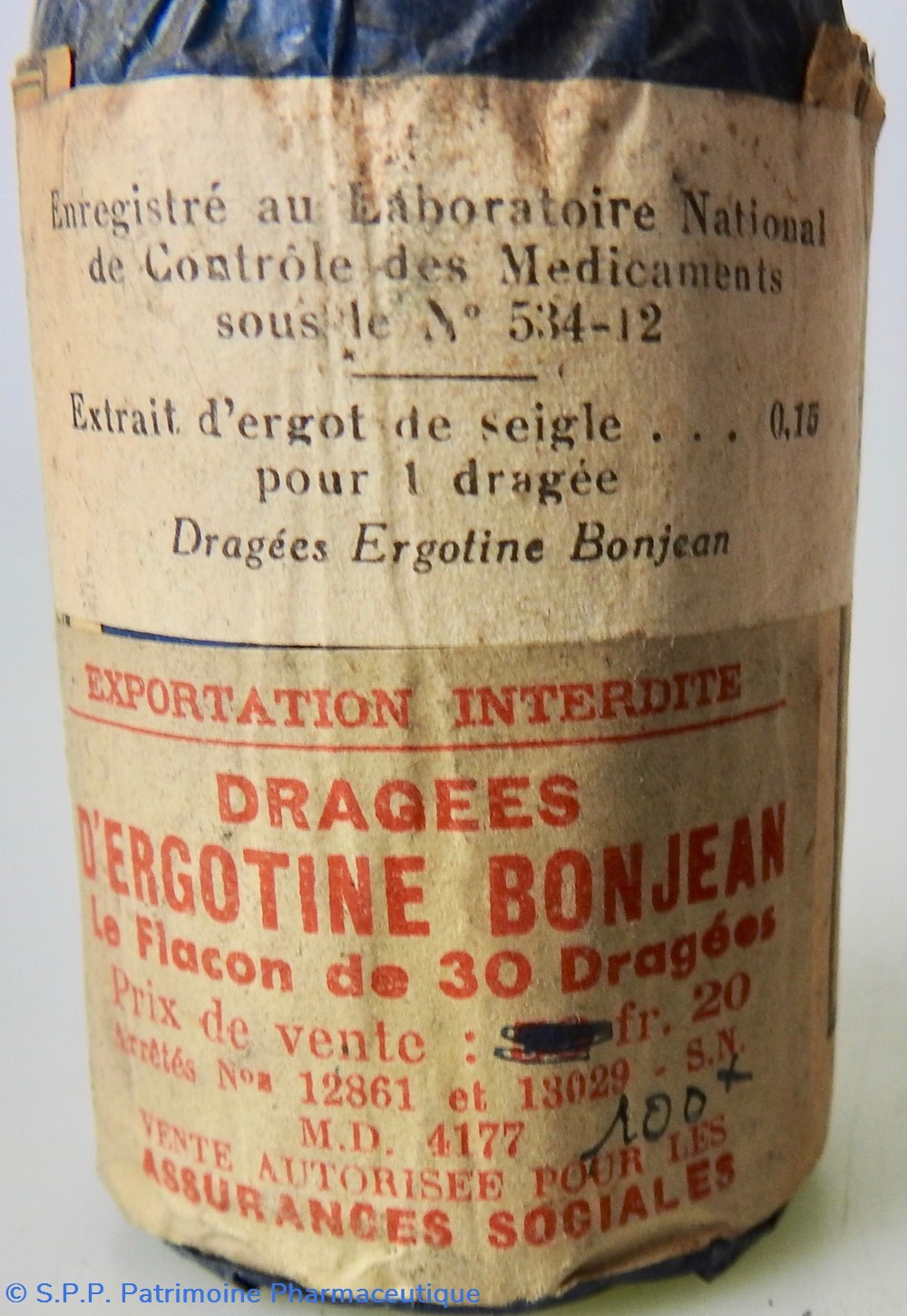 science pharmacie dragees ergotine de bonjean