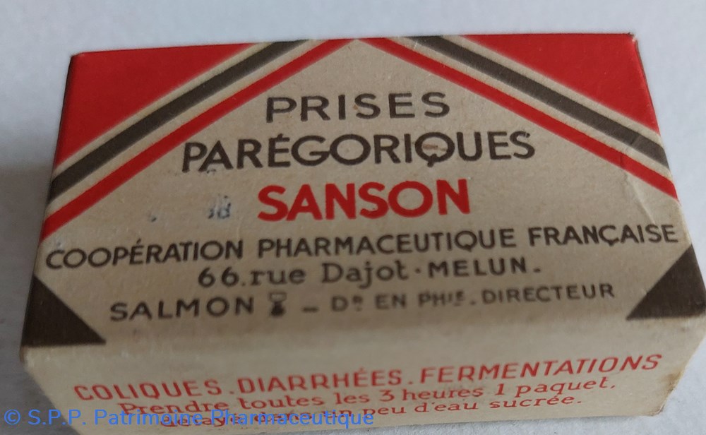 PRISES PARÉGORIQUES SANSON science prises paregoriques sanson