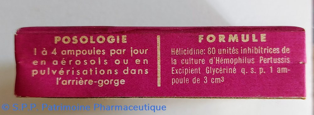 science pharmacie helicidine ampoules pour aerosols